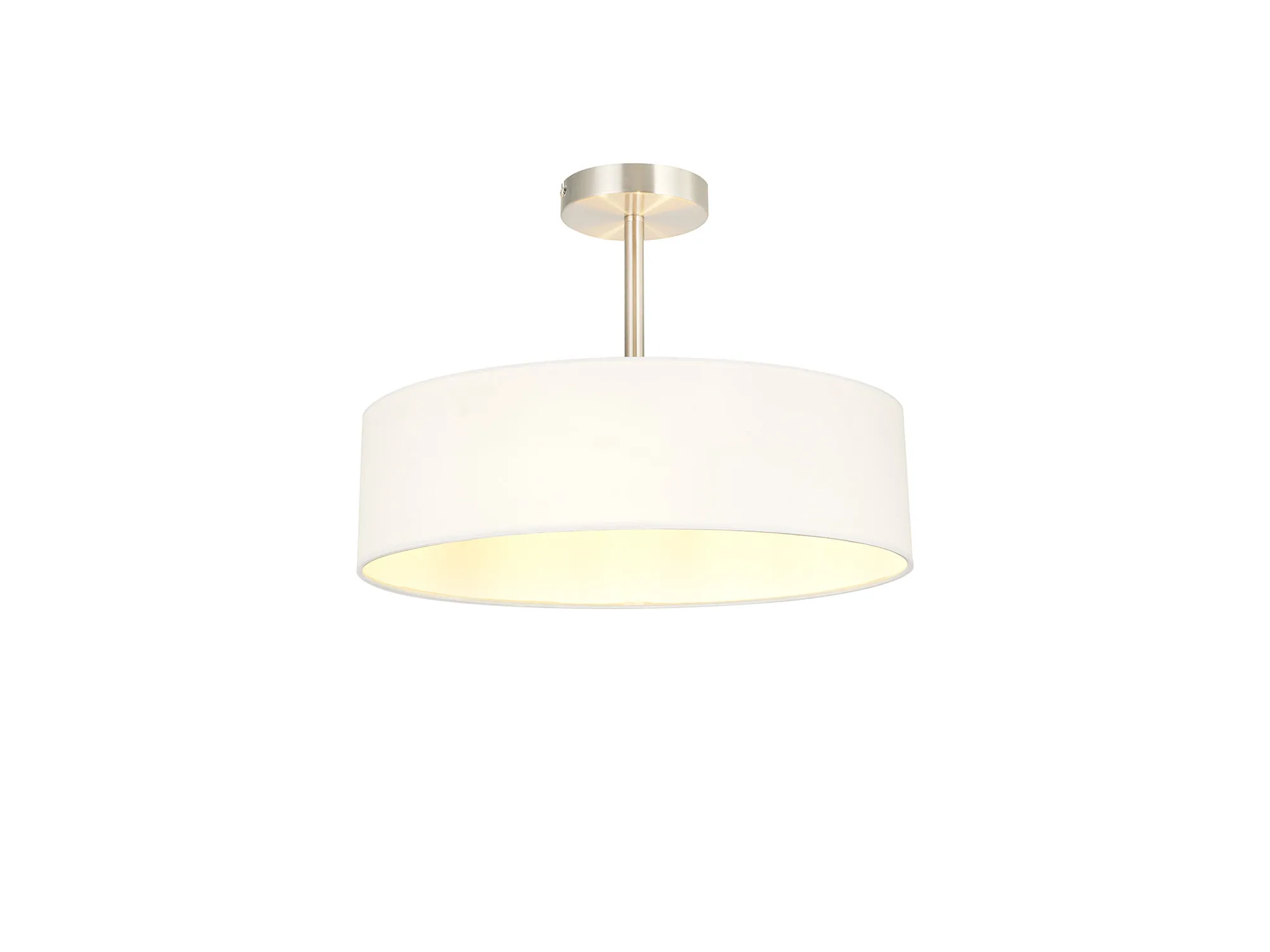 Baymont SN WH Ceiling Lights Deco Semi Flush Fittings Baymont SN WH Ceiling Lights Deco Semi Flush Fittings
